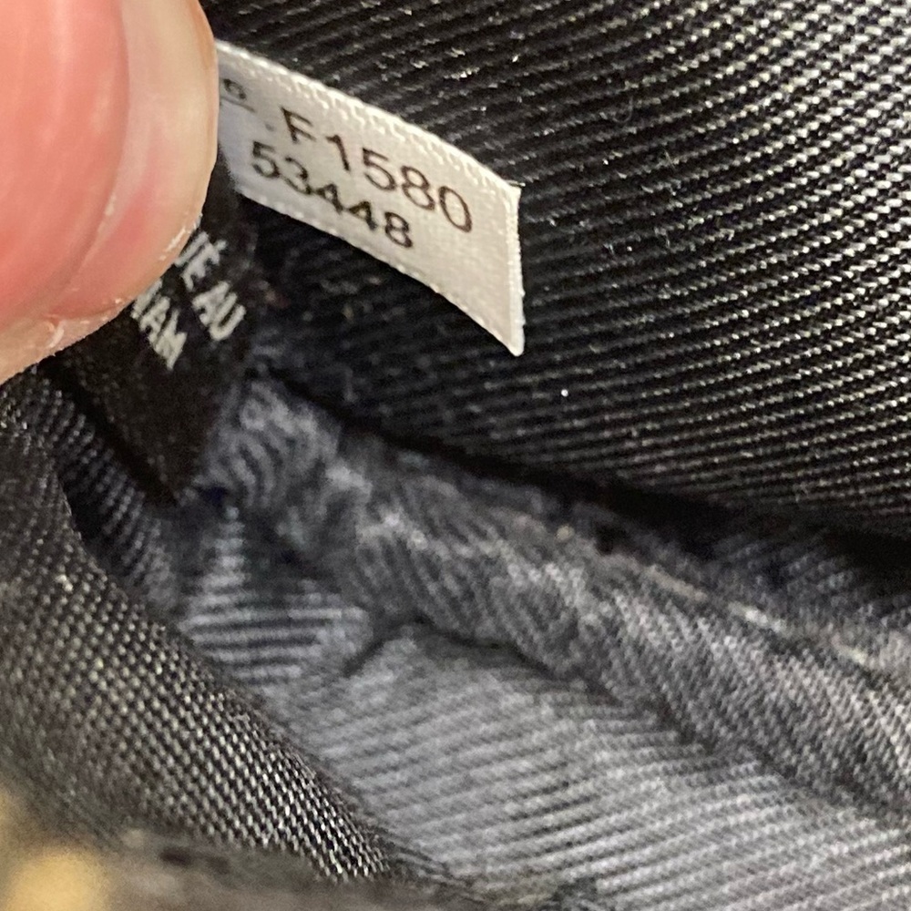 COACH Mount Plaid Red/Black Double Zip Leather Small Crossbody Pouch 53448 - Picture 9 of 9